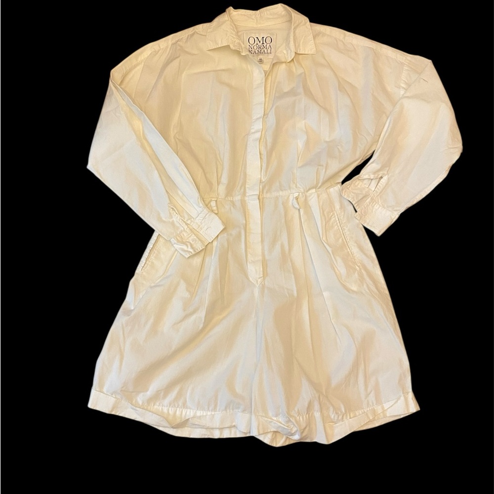 Norma Kamali Cream Romper